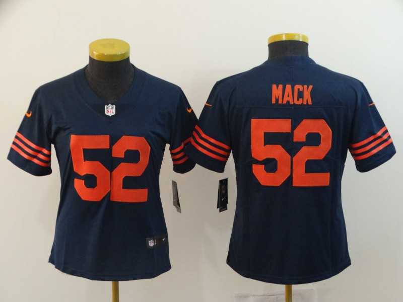 Women Nike Bears 52 Khalil Mack Navy Throwback Vapor Untouchable Limited Jersey,We sell and wholesale Women Nike Bears 52 Khalil Mack Navy Throwback Vapor Untouchable Limited Jersey on line form chian!